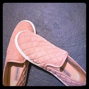 Steve Madden light pink slip on sneakers